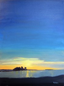 "Sunset" by 8th grade student, Kelsey.